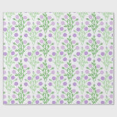 Pabla Petal Lattice in Lilac and Green ラッピングペーパー (フラット)