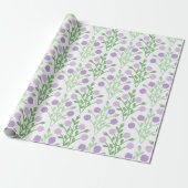 Pabla Petal Lattice in Lilac and Green ラッピングペーパー (アンロールド)