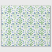 Pabla Petal Lattice in Slate and Green ラッピングペーパー (フラット)