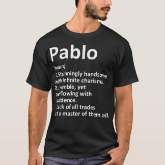 PABLO定義名パーソナライズされた誕生日 Tシャツ