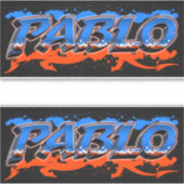 Pablo Vorname Name Graffiti Aufkleber Sticker シール (正面)