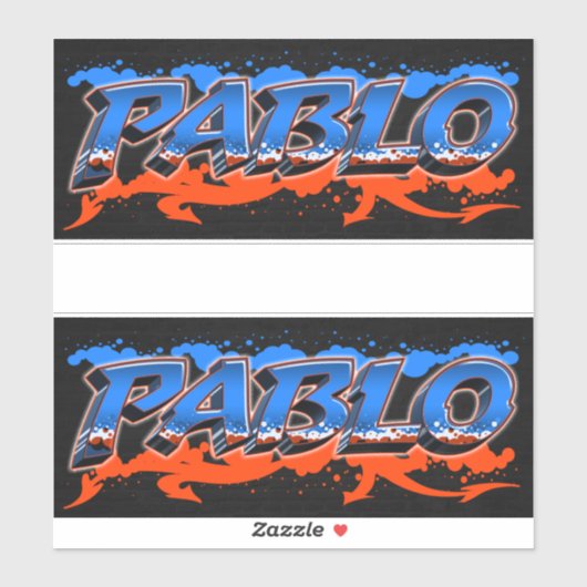 Pablo Vorname Name Graffiti Aufkleber Sticker シール (シート)