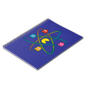 Pac-Atomic Universe – Retro Gaming Art Sticker ノートブック (左側)