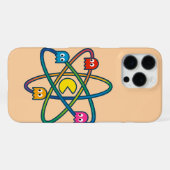 Pac-Atomic Universe – Retro Gaming Art Sticker iPhoneケース (裏面横)