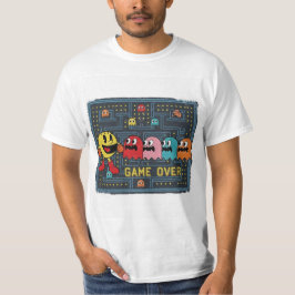 Pac-Man Game Over T-Shirt – Retro Arcade Gaming Te Tシャツ