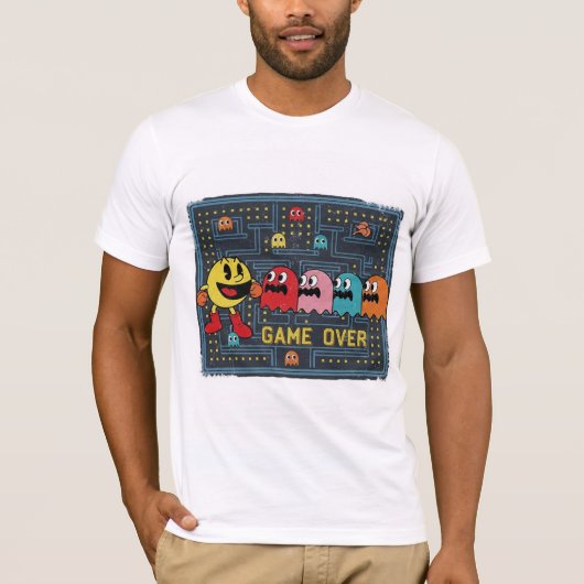 Pac-Man Game Over T-Shirt – Retro Arcade Gaming Te Tシャツ (正面)