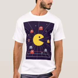 Pac-Man Space T-Shirt – Retro Arcade Gaming Tee Tシャツ