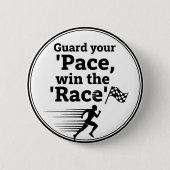 Pace Race Wisdom Button: Win Life's Game 缶バッジ (正面)