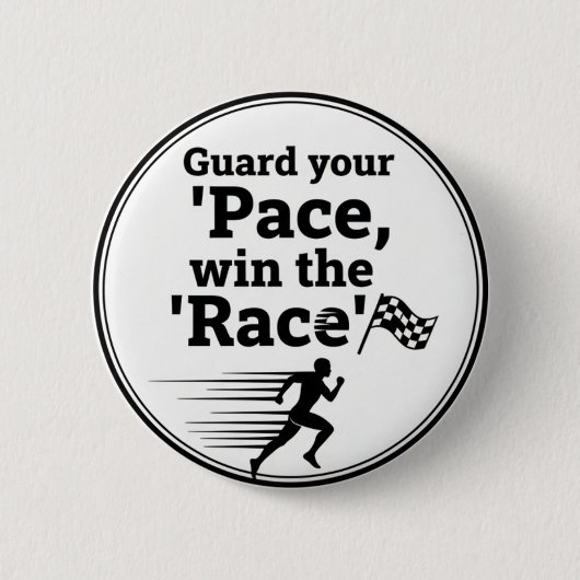 Pace Race Wisdom Button: Win Life's Game 缶バッジ (正面)