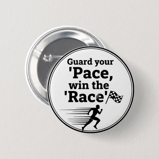 Pace Race Wisdom Button: Win Life's Game 缶バッジ (正面&裏面)