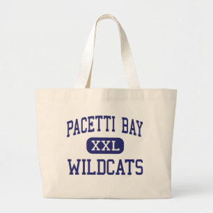 Pacetti湾の山猫の中間セント・オーガスチン ラージトートバッグ