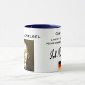 Pachelbelのポートレートのマグ マグカップ (中央)