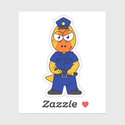 Pachycephalosaurus警察官。 シール (シート)