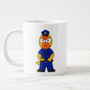Pachycephalosaurus警察官。 ジャンボコーヒーマグカップ