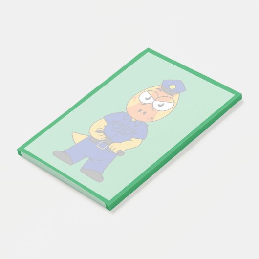 Pachycephalosaurus警察官。 ポストイット (アングル)