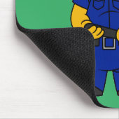 Pachycephalosaurus警察官。 マウスパッド (コーナー)