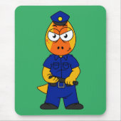 Pachycephalosaurus警察官。 マウスパッド (正面)