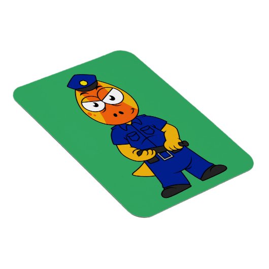 Pachycephalosaurus警察官。 マグネット (右側)