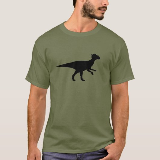 Pachycephalusの恐竜 Tシャツ (正面)