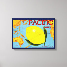 Pacific Brand Packed by Johnston Fruit Co 1917 キャンバスプリント