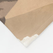 Pacific Coast Highway Aerial Travel Art フリースブランケット (角)