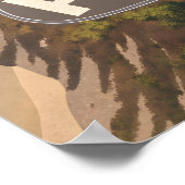 Pacific Coast Highway Aerial Travel Art ポスター (角)