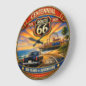 Pacific Coast Highway Centennial Sunset ラージ壁時計 (傾斜)