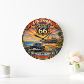 Pacific Coast Highway Centennial Sunset ラージ壁時計 (ホーム)