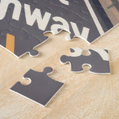 Pacific Coast Highway Graphic Travel Art ジグソーパズル (側面)