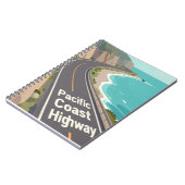 Pacific Coast Highway Graphic Travel Art ノートブック (左側)
