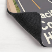 Pacific Coast Highway Graphic Travel Art マウスパッド (コーナー)