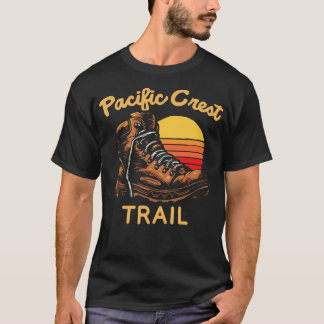 Pacific Crest Trail Vintage Hiking Boot Hiker Shoe Tシャツ