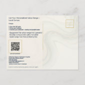 Pacific Heights Luxury Home Value QR Code Realtor  ポストカード (裏面)