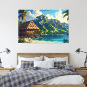 Pacific island landscape 002 キャンバスプリント (インサイチュ (寝室))