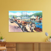 Pacific Lumber Co, Redwoodの外観 キャンバスプリント (インサイチュ (リビング))