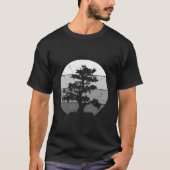 Pacific Ocean Beach Bonsai Tree Sun Tシャツ (正面)