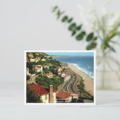 Pacific Palisades, Santa Monica CA 1950s ポストカード (スタンド正面)