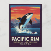 Pacific Rim National Park Orca Breaching ポストカード (正面)