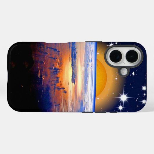 pacific,space with earth Case-Mate iPhoneケース (裏面 (横))