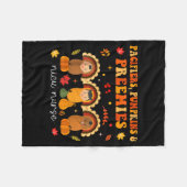 Pacifiers Pumpkins Preemies Nicu Nurse Gift フリースブランケット (正面(横))