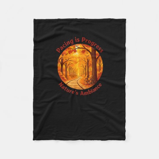 Pacing Is Progress Self-care - Nature Walk Gift フリースブランケット (正面)