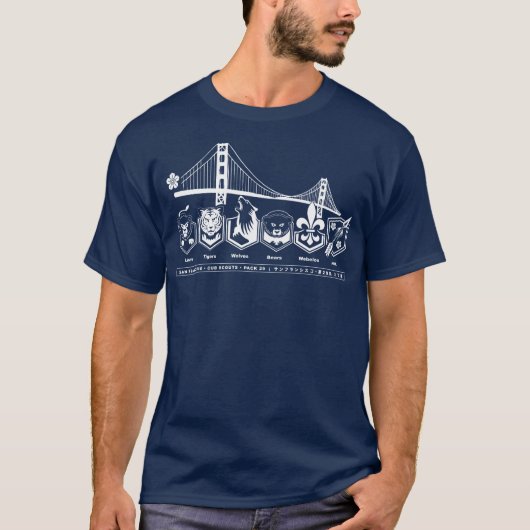 Pack29 - GGブリッジ メンズショーツ Tシャツ (正面)