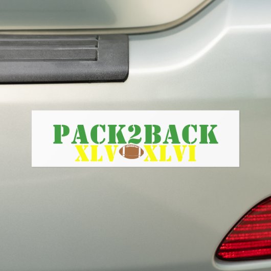 PACK2BACK VLV - XLVI バンパーステッカー (車上)