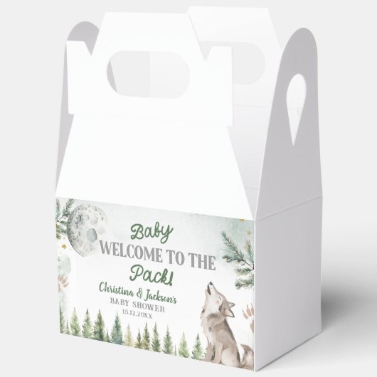 Pack Forest Wolfのベビー特典ボックスへようこそ フェイバーボックス (見開き)