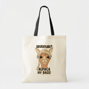 Pack My Bags Funny Alpaca Llama トートバッグ