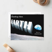 PACK OF 10 Greetings from... Earth Postcards ノートカード (正面/裏面インサイチュ)