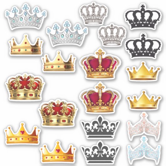 Pack of 20 stickers My crowns シール (正面)