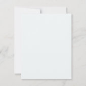 Pack of Blank Flat Note Cards in Petaline (Teal) ノートカード (裏面)