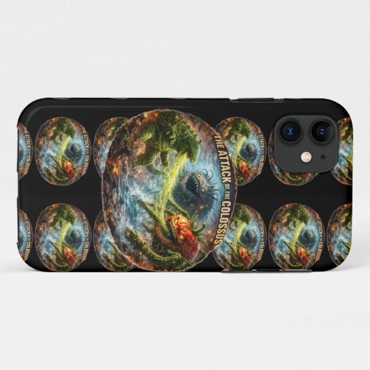 Pack of the Colossus's iPhone 11 tough case cosmic Case-Mate iPhoneケース (裏面(横))