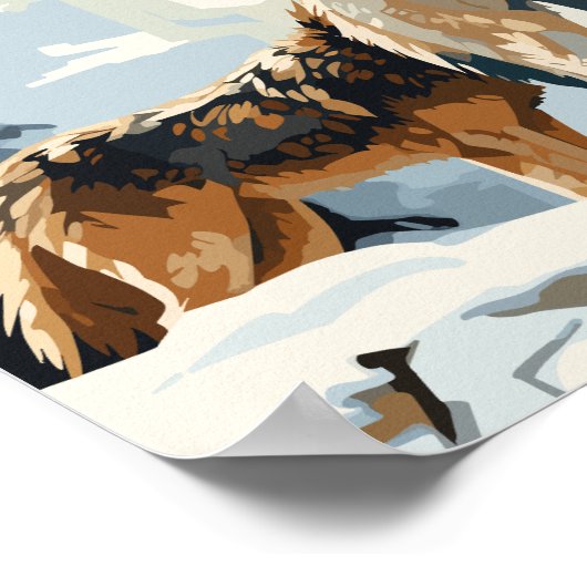 Pack of Wolves - Ai Poster ポスター (角)